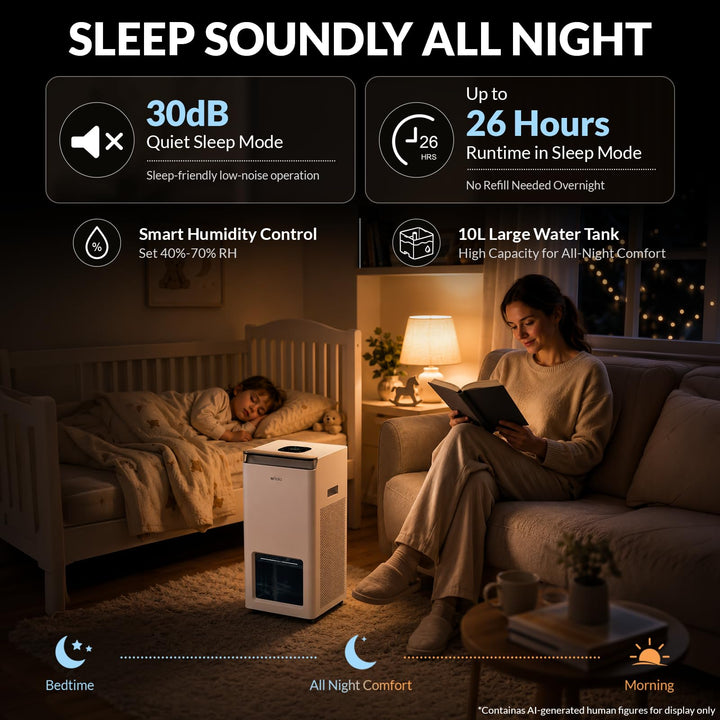 Afloia Wave1500 Large Room Evaporative Humidifier