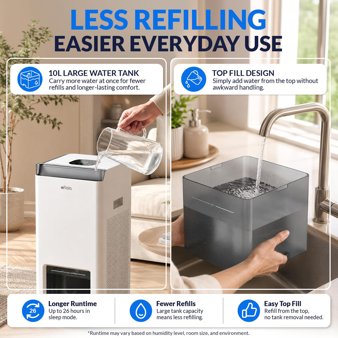Afloia Wave1500 Large Room Evaporative Humidifier