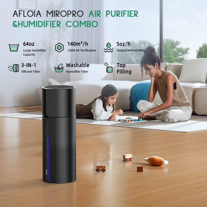 Afloia Miro Pro 2-IN-1 Air Purifier &amp; Humidifier
